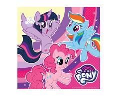 Amscan International Serviette de Table 9902510 Lunch-licensedmlp 2017 33 cm déjeuner Siestes 20 de