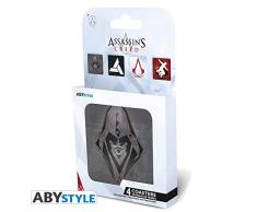 ABYstyle Abysse Corp_ABYCOS006 Assassins Creed Set de 4 Dessous de Verre Générique