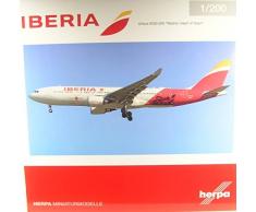 Herpa- Iberia Airbus A330-200 Madrid, Heart of Spain-EC-MIL Oaxaca Maquette à Échelle, 558624