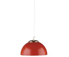 Rulke Rulke010573 Lampe à Suspension avec Parapluie Rouge en Bois
