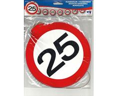 Folat FOLC05174 Guirlande de fanions Rouge/Blanc