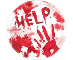 Amscan International 741651 17 cm Help Me Papier Assiettes