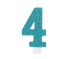Unique Party 19964 Bougie danniversaire à paillettes Numéro 4