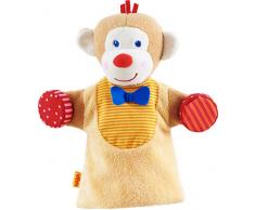 HABA- Marionnette sonore Singe, 303372, Coloré