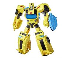 Transformers Bumblebee Cyberverse Adventures - Robot Electronique Officier Bumblebee - 25 cm - Jouet Transformable 2 en 1