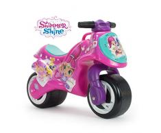 INJUSA – Moto Porteur Shimmer & Shine avec Décoration Permanente et Imperméable (IML) et Grandes Roues, Recommandé pour Enfants +18 Mois
