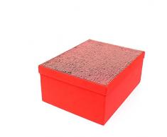 Gifts 11686 Lot de 4 boîtes de rangement avec couvercles Shatchi pour décoration dintérieur