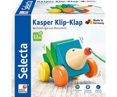Selecta 62022 Kasper Klip-Klap Jouet à Tirer en Bois 16 cm