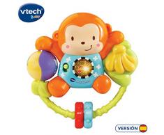 VTech-80-508322 Moni el Combinaison hochet interactif bébé avec Plus de 35 mélodies chansons et Voix, Multicolore (3480-508322)