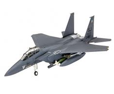 Revell Model Set - 63972 - Maquette - F15 E Strike Eagle & Bombs - Gris - Échelle 1/144 - 70 pièces