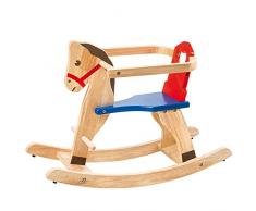 Slow Toys – selegiochi Cheval à Bascule, Marron, Bleu, Rouge, nv39582