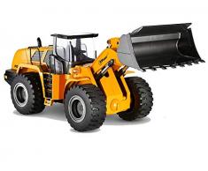 Top Race Véhicules de tracteur de jouet de construction en métal lourd de modèles de qualité inférieure, échelle 1:40, chargeur frontal, TR-213D