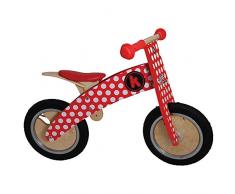 Kiddimoto - 916/606 - Vélo et Véhicule pour Enfant - Kurve Red Dotty