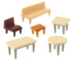 Faller - F272440 - Modélisme - Tables + Chaises + Bancs