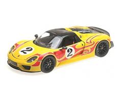 Minichamps Voiture Miniature de Collection, 110062446, Jaune/Bandes Rouges