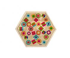 Hess Jouet en Bois 14923 – Lege Jeu en Bois Formes Multicolore 24 pièces