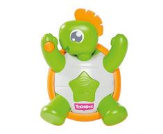 TOMY Toomies - Jouet Musical Ma Tortue MusiPop E72819, Jouet Sonore Bébé, Jeu Interactif et Éducatif, Jouet Premier Âge, Jouet Éveil pour Bébé de 18 mois+, Blanc/Vert et Orange