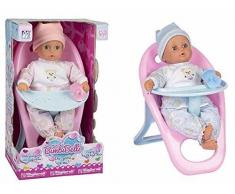 Migliorati Miglioratib054 Bimbibelli avec Voix et Chaise Haute poupée Accessoires