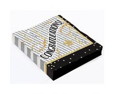 Forum Novelties X79901 Congratulations Serviettes de table, Multicolore
