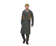 Smiffys 47243 X L WW2 British Bureau Costume Trench, avec, pour homme, vert, XL, 46–121,9 cm