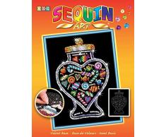 Art Sequin- Sequin Art Orange-Bonbonglas, ca. 36,5 x 27,2 cm Jeu Créatif-Le Bocal à Bonbons, KAD1505