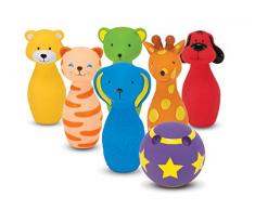 Melissa et Doug 19160 K pour Enfants Amis de Bowling Ensemble de Jeu et Jeu avec 6 Broches et Housse de Transport Pratique