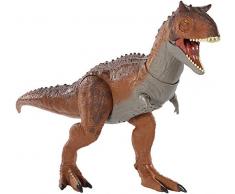 Jurassic World Contrôler et Conquérir grande figurine articulée de Carnotaurus avec mouvement de tête et sons, jouet pour enfant, GJT59