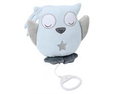Nattou Peluche Musicale Bébé, Garçon, 28 cm, bleu - Le hibou