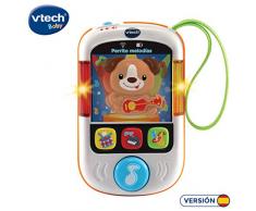 VTech Baby – Chien MP3 Lecteur Musical de Jouet pour bébé avec Plus de 65 mélodies, chansons, Sons et Voices, enseña Vocabulario e Instruments (3480 – 508422)