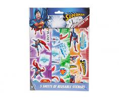 Joy Toy 301040 Superman 5 Feuilles Stickers repositionnables