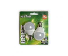 Ampoule LED Nityam MINI GLOBE DEPOLIE E14 6W (X2)