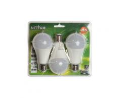 Ampoule LED Nityam GLOBE DEPOLIE E27 12W (X3)