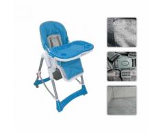 Chaise Haute Pour Bébé, Chaise Pliante Pour Bébé, Bleu, Taille Déployée: 105 X 75 X 60 Cm