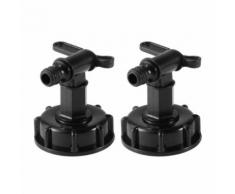 Xcsource 2pcs Ibc Tank Adaptateur À 15mm Réservoir D'eau Cour Jardin Robinet Tuyau Valve Adaptateur Connecteur Avec Commutateur Bi758