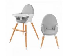 Fini Chaise Haute Bébé 2en1 Style Scandinave Nordique Bois Blanc