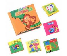 Bébé Livre Apprentissage En Tissu Premier - Pour Enfant Jouet Éducatif 01 Animal