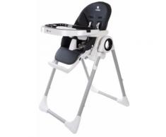 Fidji Chaise Haute Évolutive Chaise/Siège Repas Chaise Bébe Enfant Dès 6 Mois Jusqu'à 15 Kg Table/Plateau Amovibles Noir