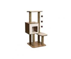 Vesper Arbre A Chat Base Haute Noyer 68,5 X 56 X 120 Cm