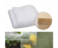 Filet de Protection Maille Plante Légume Anti Insecte Serre Agricole Jardin Blanc 10*2.5M