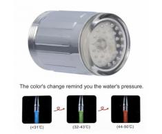 Robinet Led Embout Lumineux 3 Couleurs Rgb De Douche