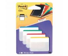 Post-It Lot De 4 X 6 Marque-Pages Rigides Larges De Classement - Couleurs Assorties