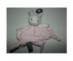 Doudou Plat Lapin Orchestra Prémaman Étoiles Fluorescentes Phosphorescent Blanc Rose 4 Noeuds Bébé Brodé Jouet Bebe Naissance Peluche Éveil Enfant Comfort Blanket Comforter Soft Toy