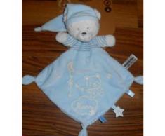 Doudou Ours Bleu Ciel Max And Sax Peluche Ourson Max & Sax Jouet Bébé Éveil Naissance