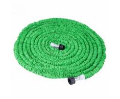 100FT 30m 3 fois Extensible Tuyau de jardin flexible Tuyau d'arrosage avec 7 Modes pistolet de pulvérisation VERT NEUF