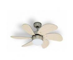 Bestron - Dc30t - Ventilateur De Plafond - 75 Cm Panier + Ahorn+ Lumière