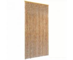vidaXL Rideau de porte contre insectes Bambou 90 x 220 cm