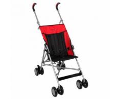 Trottine Poussette Canne Cantor Noir Et Rouge