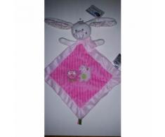 Doudou Plat Lapin Mots D'enfants Siplec Leclerc Triangle Motifs Renard Chouette Hibou Blanc Rose Pois Jouet Bebe Naissance Peluche Éveil Enfant Blanket Comforter Soft Toy Plush