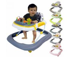 Monsieur Bébé ® Trotteur Bébé Évolutif Musical, Pliable Et Réglable En Hauteur - Jaune