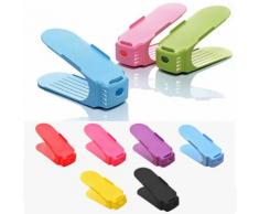 Multicolore Chaussures Présentoir Organisateur Espace-Économie en Plastique Support de Rangement 6Pc JUGJ735